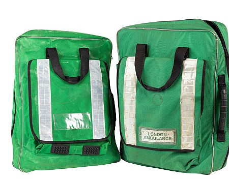 Green Paramedic Bag Dressed